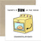 Old English Co. Bun in the Oven Card - Funny Pregnancy Announcement