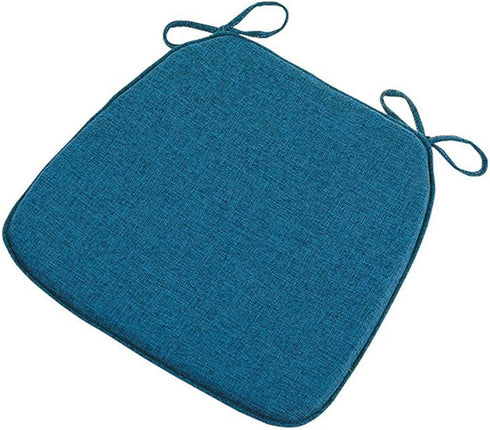 GWTYR Memory Foam Kitchen Chair Cushions, 45X42cm Seat Cushion with Ties, Cotton and