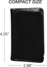 Samsill 81220 Regal Leather Business Card Holder, Holds 25 Business Cards, Black