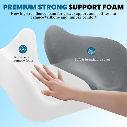 FOUXTEL 5" 18.5x15.5 100% Thick Recliner Cushions for Elderly, Cushion for Recliner Chair, Recliner Cushion for Long