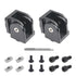 2 Sets 4040 Series Aluminum Extrusion Profile, Zinc Alloy Black Flexible Pivot Joint Connector for 3D Printer