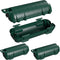 2 Pack Waterproof Extension Cord Cover, Outdoor Cord Connection Protector with 4 Removable Latches, Green