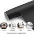 Matte Black Contact Paper, 16"x78.7" Waterproof Peel and Stick Wallpaper for Cabinets, Countertops, and Walls