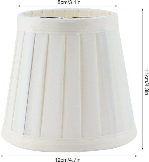 MUNEFE Bulb, Lamp Shade Clip On Cloth Pendant Light Shade, Barrel Lampshade for Home Living Room Bedroom Hotel
