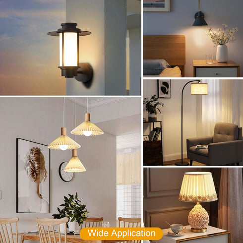 6-Pack 14W LED Dimmable Light Bulbs, 100 Watt Equivalent, A19 1500LM Warm White 3000K for Indoor Kitchen Office
