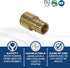 XFITTING 10 Pieces 1/2'' Pex A x 1/2'' Female Sweat Adapter, F1960 Expansion Female Sweat