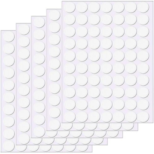 Outus Double Sided Dots Traceless Clear Putty, 350 Pieces, Removable Reusable Transparent Adhesive Stickers for