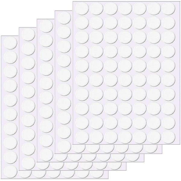 Outus Double Sided Dots Traceless Clear Putty, 350 Pieces, Removable Reusable Transparent Adhesive Stickers for