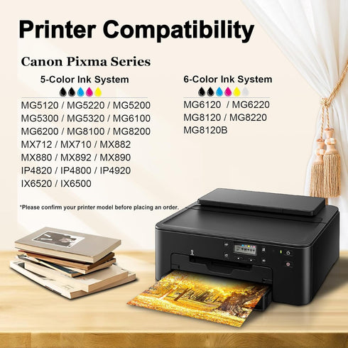 Miss Deer Compatible 226 Gray Ink Cartridges Replacement for Canon CLI-226 High Yield (5-Pack, Gray)