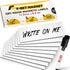 Dry Erase Magnetic Labels, 60 pcs 1x3, Reusable Sticky Notes for Refrigerator & Whiteboard