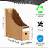 Thenshop 24 Pcs Cardboard Magazine File Holders, Magazine Paper Organizer Storage Folder for Desk, Brown