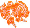 TOPPERFUN 30Pcs Mini Traffic Cones, 1in Mini Cones Orange Small Roadblock Construction Signs,