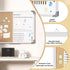 White Board Cork Board Combo, 24×18 inch Magnetic Dry Erase Board, Vision Board for Office, Home, School