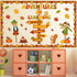 Fall Thanksgiving Bulletin Board Classroom Decorations, Adventures in Reading Pumpkin Autumn Leaves Cutout Supplies