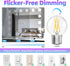 G16.5 Bulb Dimmable, 6W, 60 4000K E26 Bulb, Bulbs 90+CRI 600LM, 6 Pack GvvooHome LED watt Equivalent, Neutral White