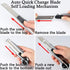 DOWELL Utility Knife Retractable Utility Knife Box Cutters Heavy Duty with 5PCS Extra Blades,Self Loading Blades Function,Knob On Top Can Withstand More Pressure by DOWELL
