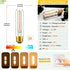 6W Dimmable T10 5inch Bulb E26 Bulb 60 Bulb AC120V 2700K 600LM 4Pack LED Light Equal watt Long Led Light Warm White