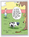 NobleWorks Jumbo Funny Birthday Card with Envelope (8.5 x 11 Inch) - Dog Humor Group Cartoon Card - Old Dog J3999BDG
