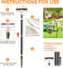 2 Pack 2X 12Hrs LETMY Solar Pathway Lights Outdoor, Brighter Solar Lights Outdoor Waterproof, Taller Pathway Light