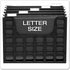 Pendaflex Portable Desktop File, Letter Size, Black, Side Handles, Hanging File Folders