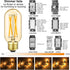 E26 Bulb 6W E26 Bulb 60 2700K E26 Bulb dimmable AC120V 600lm T14 T45 Bulb Pack 6 Leools LED Equivalent watt Warm White