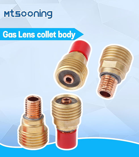 5PCS 45V44 2.4mm(3/32inch) WP-9/20/25 Mtsooning Tig Welding Gas Lens Collet Body for TIG Welding Torch