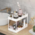 SPACELEAD 3-Tier Utility Storage Cart, Mobile Organizer with Lockable Caster Wheels, Rolling Carts for Bathroom,