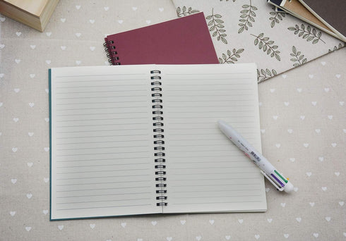 Yansanido Spiral Notebook, 6 Pcs A5 Craft Softcover, 60 Sheets -120 Pages, 6 Color Journals for Study