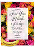NobleWorks 4th Wedding Milestone Anniversary Notecard, Jumbo 8.5 x 11 with Envelope for Men and Women