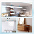 BOXOB 6pcs Counter Under Cabinet Lights Magnetic Sticky, Metal Replacement Magnetic Strips with Adhesive Backing Magnet