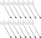 Pegboard Hook 50 Pcs, Durable L Shape Galvanized Metal Accessories for 1/4 and 1/8 Pegboard Organizer Kit