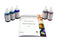 Innovating Science Bacteria Stain Set - 5 Microscope Slide Stains in 30mL Dropper Bottles
