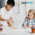Low Form Graduated Glass Beaker Set, 12pcs of 100ml, 3.3 Borosilicate Glass