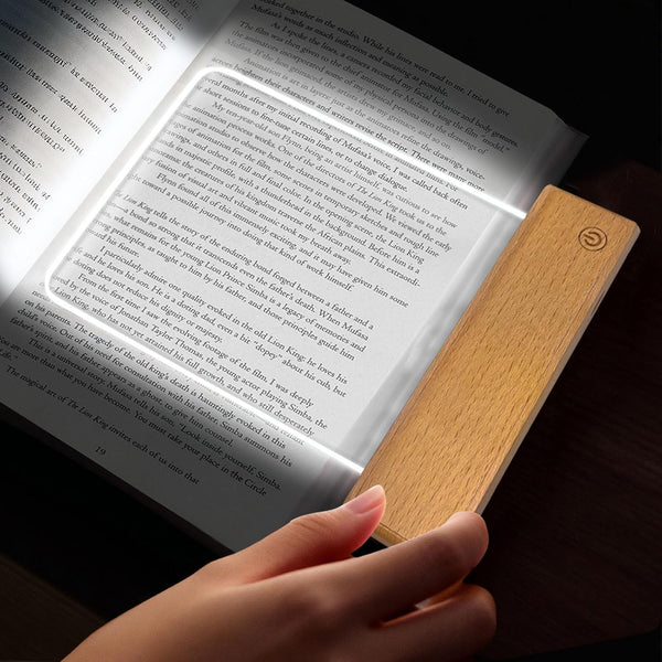 AVEKI Book Light, Dimmable LED Reading Light 3 Color Flat Book Lamp