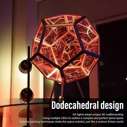 3D Acogedor Dodecahedron Light, USB Cube Light, LED Desk Table Lamp Light Gaming Light, Ambient Night for Home