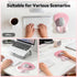 TECKNET Ergonomic Mouse Pad with Wrist Rest, Memory Foam Mousepad with Wrist Support, Smooth Surface, Middle Concave