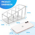 MaxGear Clear Remote Control Holder, Small Plastic Caddy Organizer for Home, 1 Pack