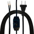 Royal Designs, Inc. 8 Foot Replacement Lamp Cord with Molded Plug and Rotary Dimmer Switch,