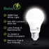 Bioluz LED Light Bulbs 40 Watt, 4000K Cool White, 6 Watts = 40W Non-Dimmable A19, 6 Pack