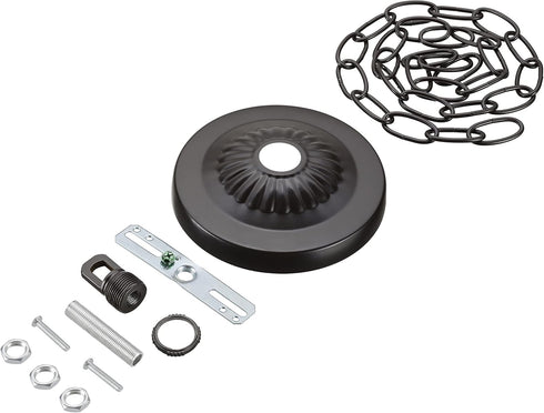 Aspen Creative 21515-11, Transitional Chandelier & Light Fixture Canopy Kit w/Collar Loop & 3
