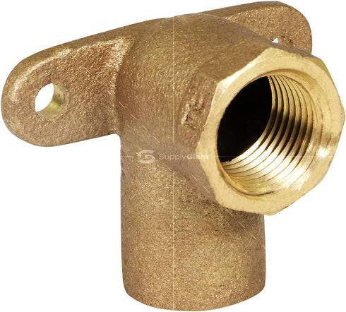 Everflow Supplies CFDL3412-NL 3/4 to 1/2" Cast Brass 90 Degree Reducing Elbow with Sweat Socket