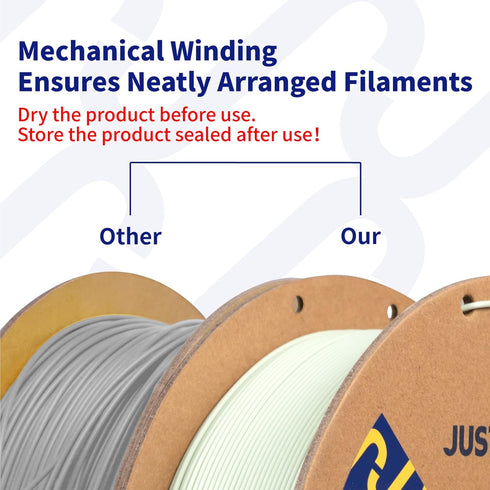 Matte PLA+ 3D Printer Filament, 1.75mm, 1kg, Milk Green with Upgrade Cardboard Spool