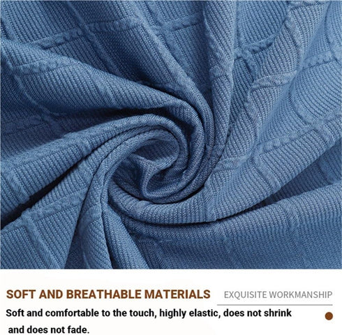 Generic Armless Protector(11) Stretch Criss Cross Chair Covers Rhombus Jacquard Chair Slipcovers Washable Office Desk