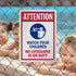 SmartSign 14 x 10 inch “Attention - Watch Your Children” Metal Sign, Rustproof Aluminum, Made in USA