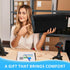 Foot Rest for Under Desk at Work, Comfortable Foot Stool with Adjustable Heights for Back & Hip Pain Relief