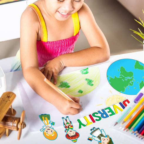Fulmoon Diversity in Common Multicultural Bulletin Board Set with Earth Day Cutouts for Kids Classroom Wall Decor and
