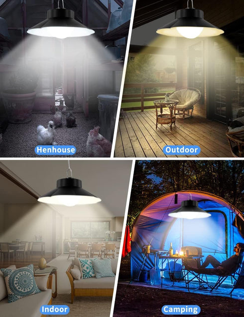 Dawn,4 Lighting|Auto-On|5 Dimmable|Daytime-On) Ip65 papasbox Solar Shed Lights Indoor Outdoor,Led Battery Powered