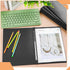 Zhanmai 15 Packs 8.5'' x 11'' Pressboard Report Covers, Metal Prong Fastener, Presentation Folder for Documents, Black