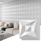40 PCS 3D Wall Panels for Interior Dcor White 11.8"*11.8" Wall Covering