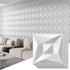 40 PCS 3D Wall Panels for Interior Dcor White 11.8"*11.8" Wall Covering